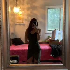 Tight suede army green dress never worn